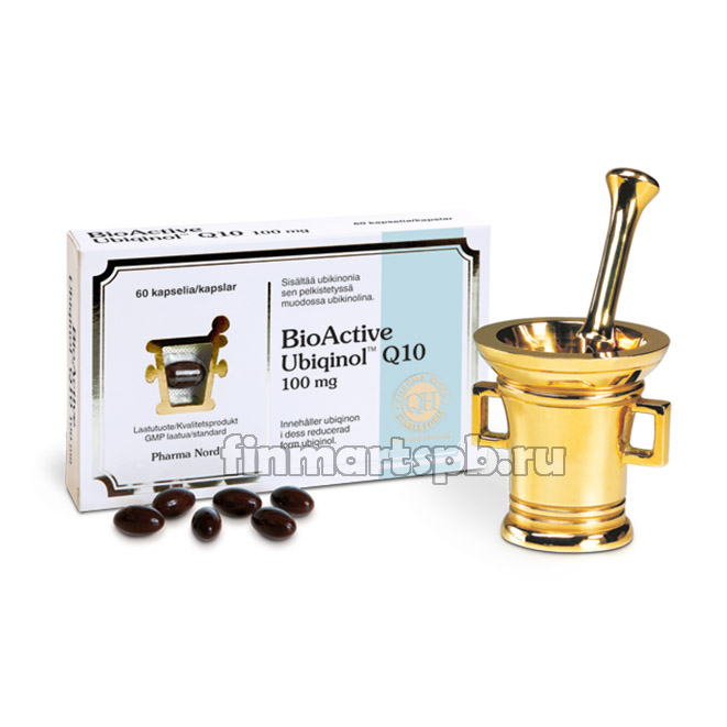Убихинол Pharma Nord BioActive Ubiqinol Q10 100mg , 60 капсул.