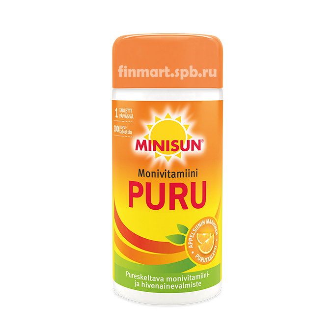 Поливитамины Minisun Multivitamin PURU - 100 шт.