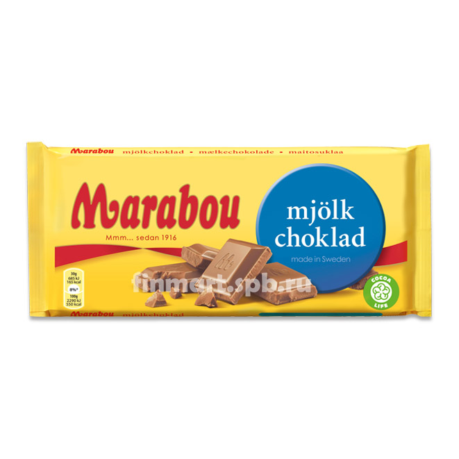 Молочный шоколад Marabou mjolk choklad (Марабу) - 200 гр.