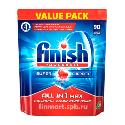 Таблетки для ПММ Finish All in 1 Max - 90 шт.