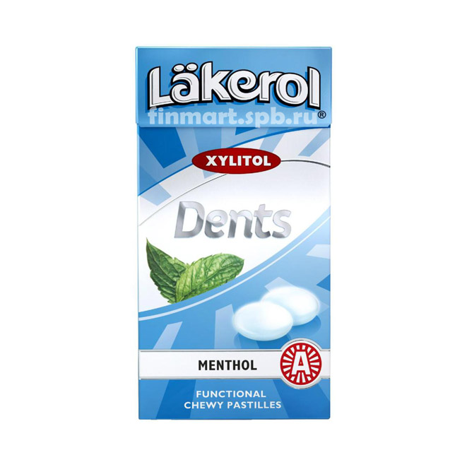 Пастилки жевательные Lakerol Dents menthol - 30 гр.