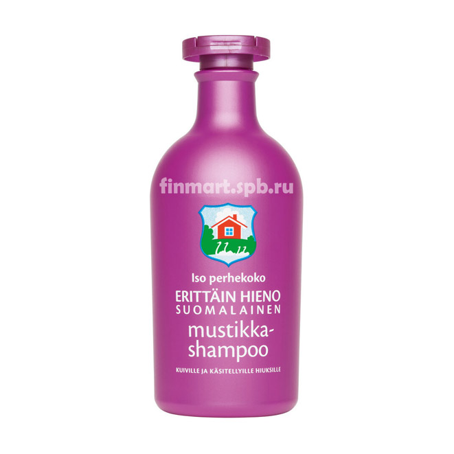 Шампунь Деревенский Erittan Hieno Mustikka (черника) - 500 мл.