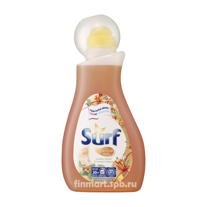 Гель для стирки Surf sunshine lemon&mandarine flowers - 1 л.