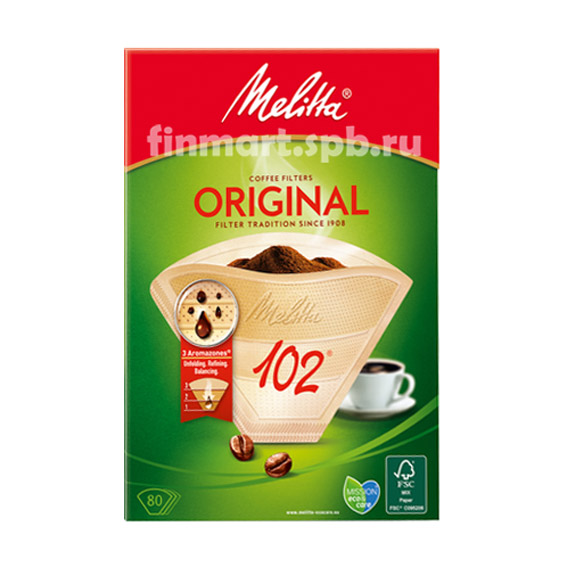 Фильтры для кофеварок Melitta 102 (Коричневые)  - 80 шт.