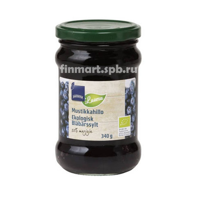 Варенье черничное Rainbow Mustikahillo Luomu (органическое) - 340 гр.