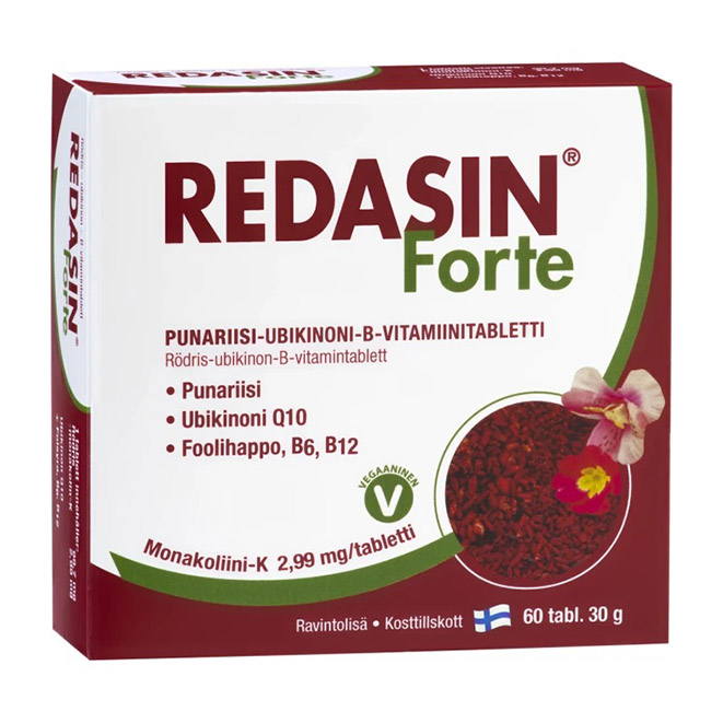 Витамины Redasin Forte (Красный рис B12, B6, Q10) 