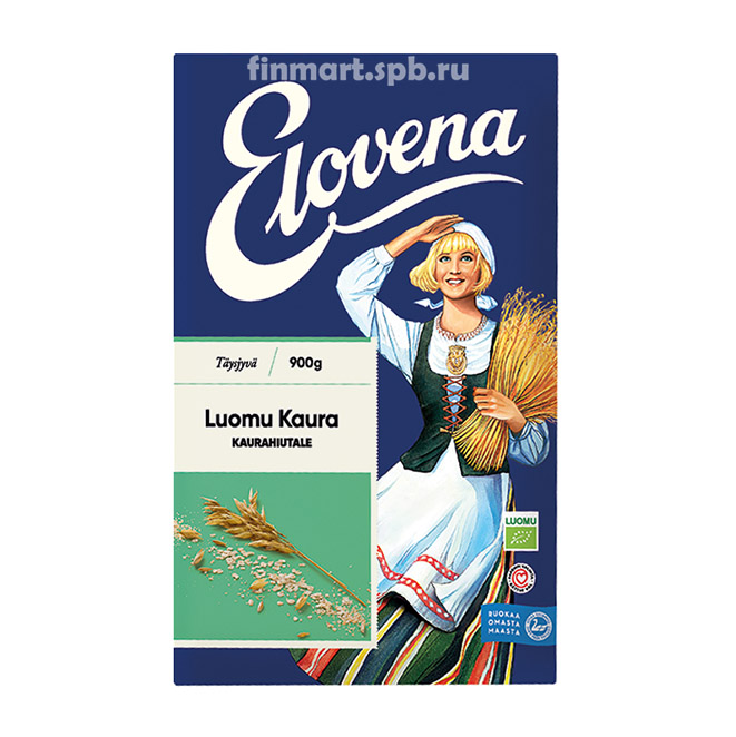 Каша Геркулесовая органичеcкая Elovena luomu kaura - 1 кг.