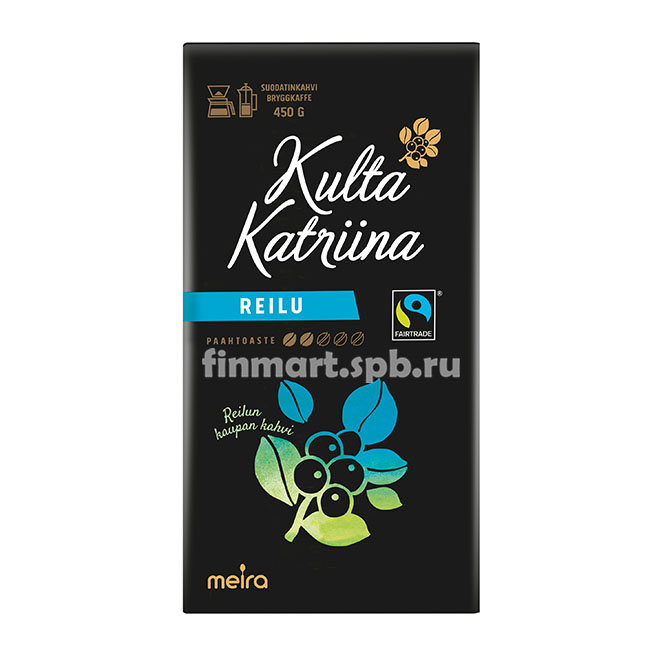 Кофе молотый Kulta Katrina Reilu (обжарка 2) - 450 гр.
