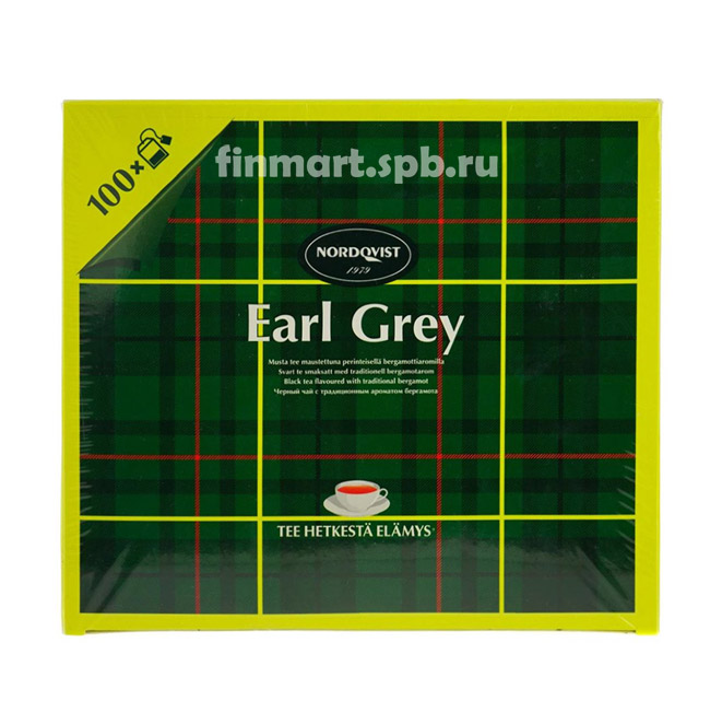 Чай с бергамотом Nordqvist Earl Grey - 100 пак.