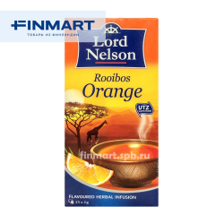 Чёрный чай Lord Nelson Rooibos Orange (ройбуш, апельсин) - 25 пак.