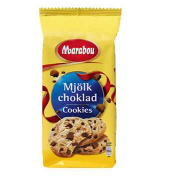 Овсяное печенье Marabou Mork choklad (Марабу с кусочками темного шоколада) - 184 гр.