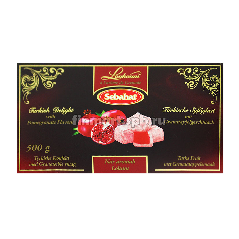 Рахат-лукум Sebahat (гранат) - 500 гр.