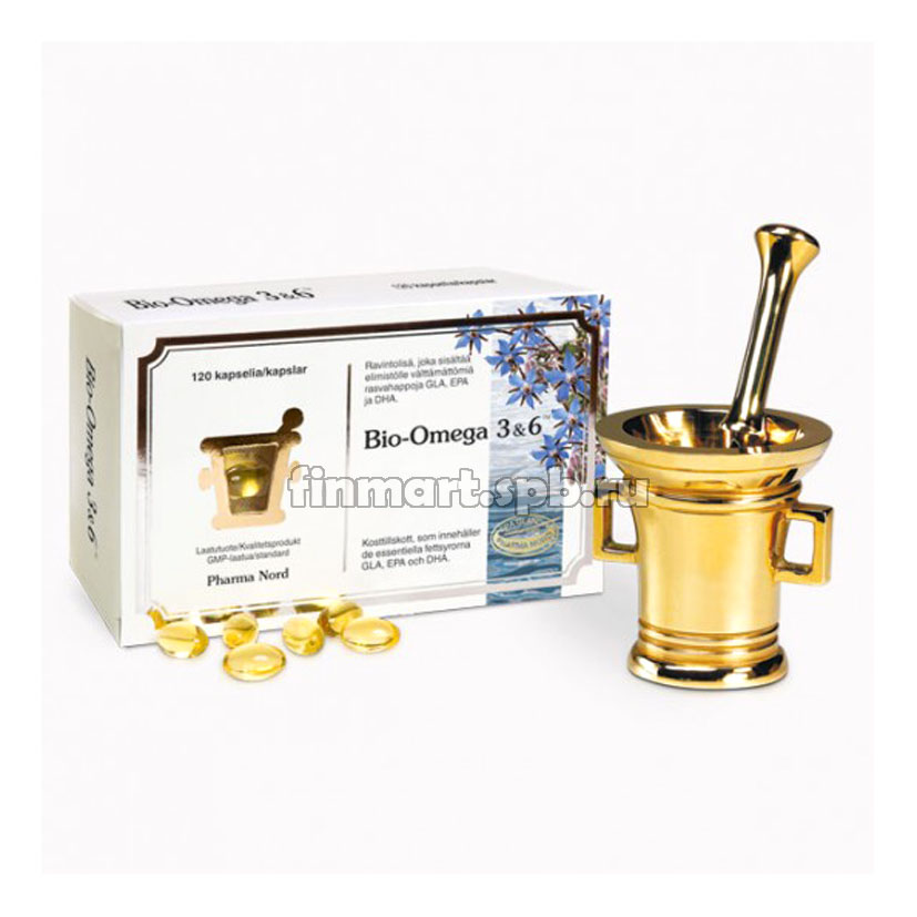 Витамины Pharma Nord Bio omega 3&6 (био омега) - 120 шт.