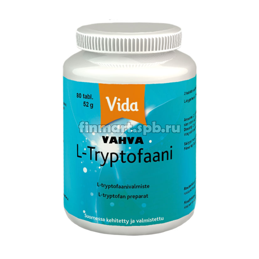 Витамины для сна Vida Vahva L-tryptofaani - 80 таб.