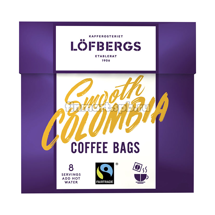 Кофе растворимый в пакетиках Lofbergs Smooth Colombia - 8 шт.