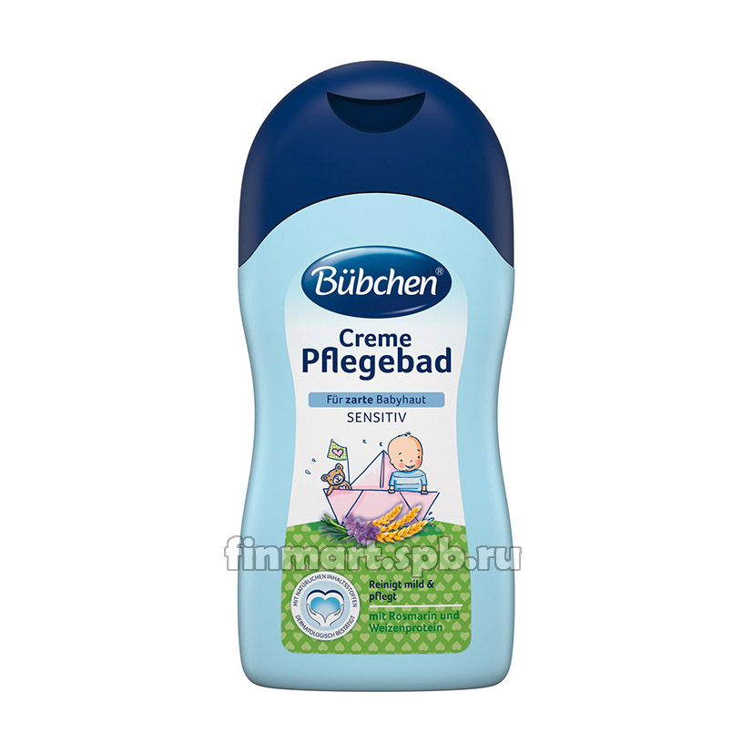 Детский крем с розмарином и пшеницей Bubchen Creme Pflegebad - 400 мл.