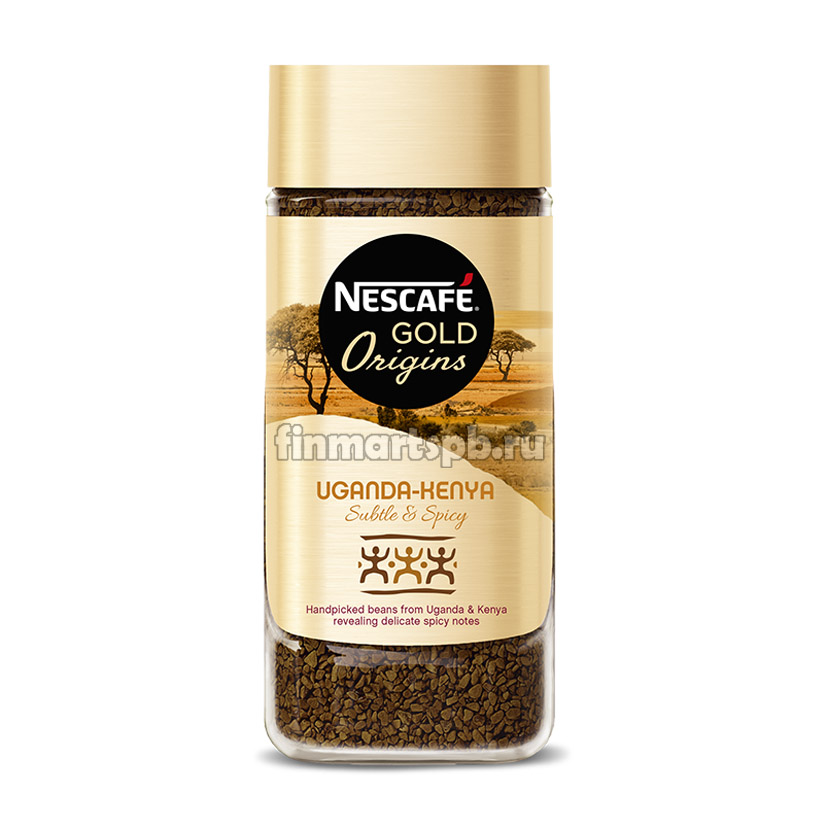 Растворимый кофе Nescafe Gold Origins Uganda Keniya - 100 гр.