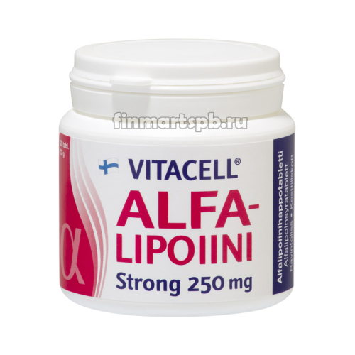 Альфа-липоевая кислота Vitacell Alpha-Lipoiini Strong -120 шт.