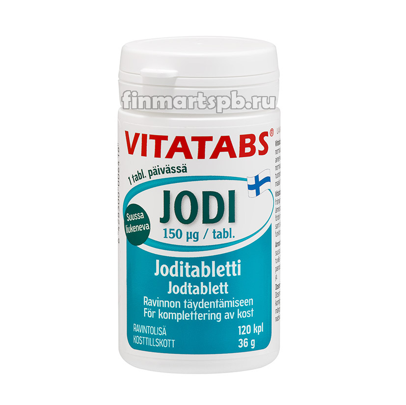 Витамины Vitatabs Jodi (йод в таблетках) - 120 таб.