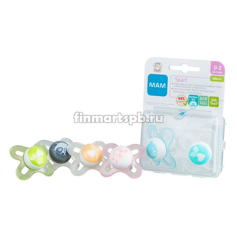 Соски силиконовые Ainu Mam Start (0-2 месяца) - 2 шт.