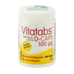 Витамин Д в капсулах Vitatabs D-caps 100 мкг
