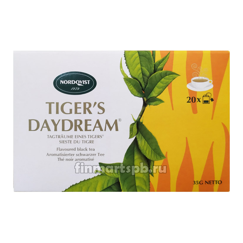 Чёрный чай Nordqvist Tigers daydream, 20 пак.