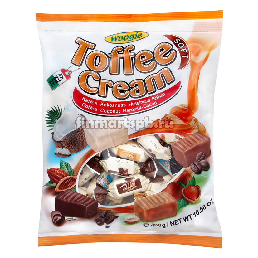 Ирис ассорти Woogie Toffee cream (кофе, какао, кокос)
