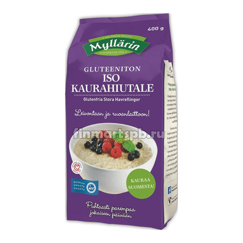 Каша геркулесовая Myllarin Gluteeniton Iso Kaurahiutale (без глютена), 400 гр.