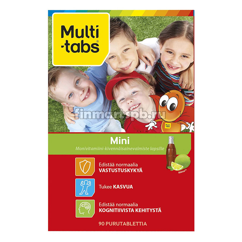 ​​​​​​​Жевательные поливитамины Multi-Tabs Mini (кола , лайм)