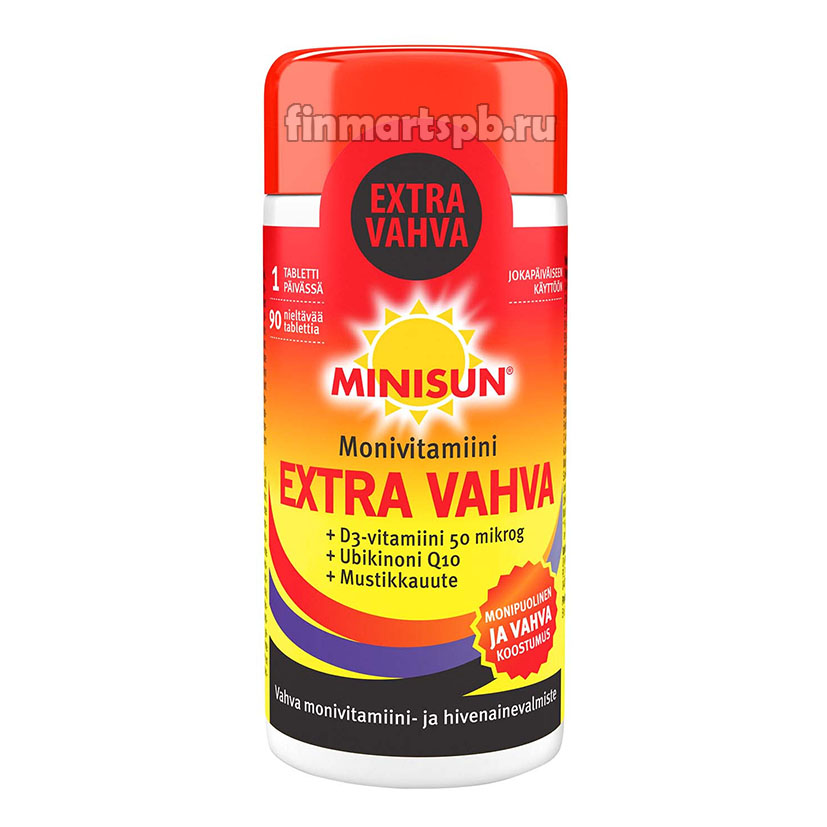 Поливитамины Minisun Monivitamiini Extra Vahva  (экстра усиленный)