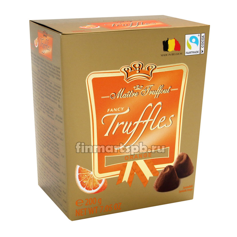 Шоколадные трюфели Maitre Truffout Orange (апельсин)