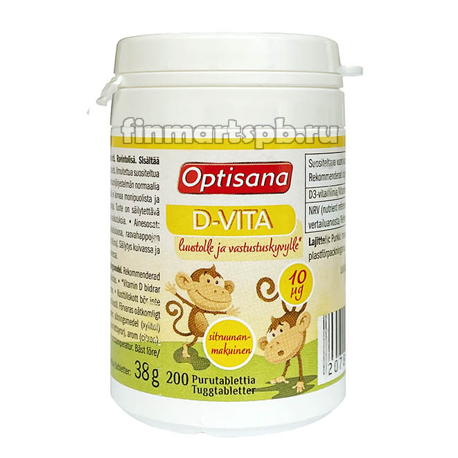 Витами Д для детей Optisana D-Vita 10мкг