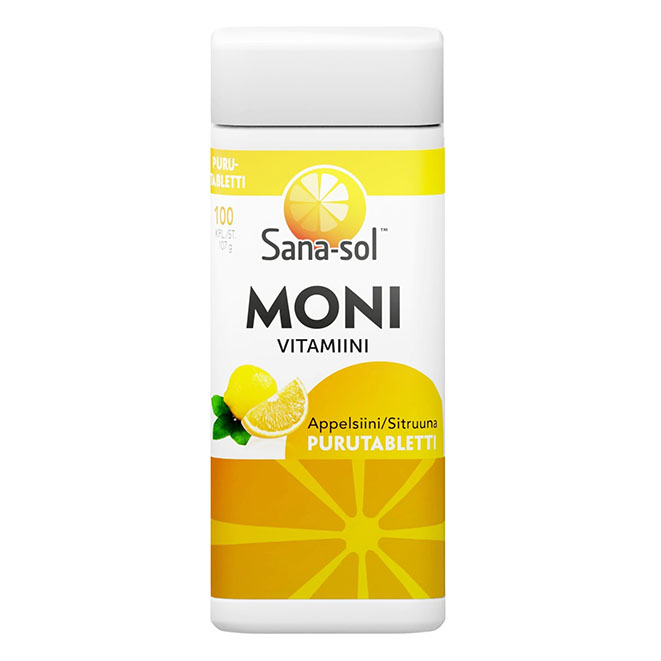Sana sol Monivitamiini Purutabletti (жевательные поливитамины Сана сол)