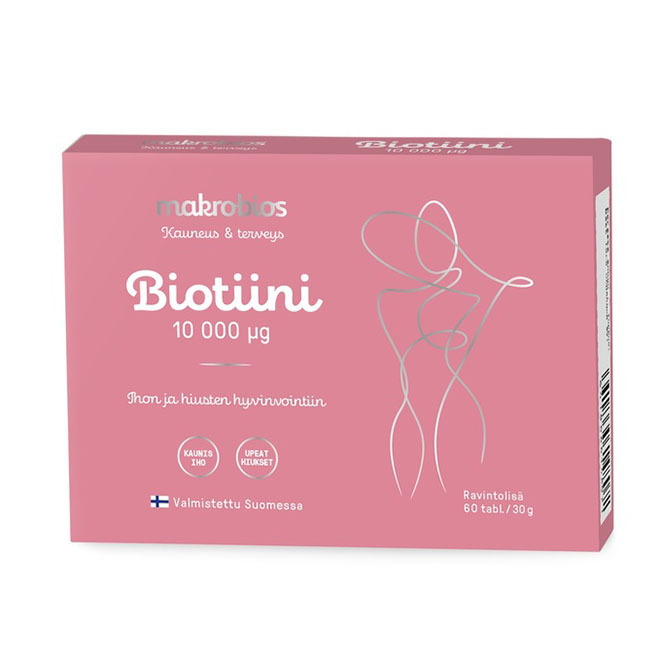 Витамины биотин Makrobios Biotiini 1000 мкг