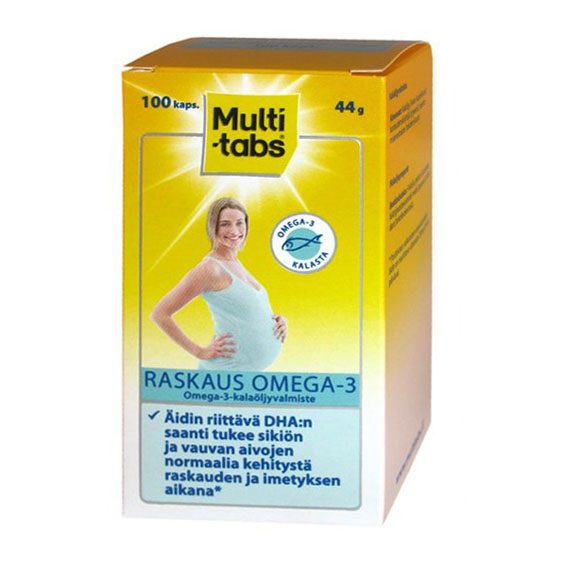 Витамины для беременных Multi-Tabs Raskaus Omega -3 (Мультитабс Омега 3) - 100 шт.