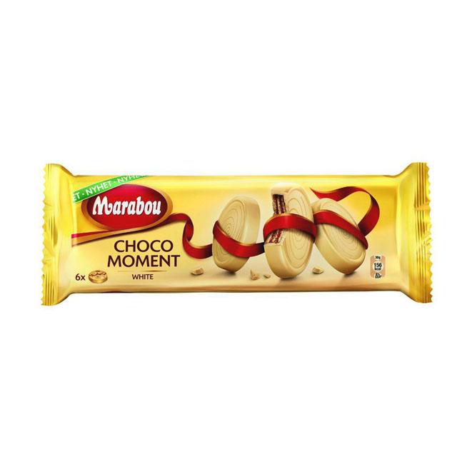 Печенье Marabou Choco Moment White - 180 гр.