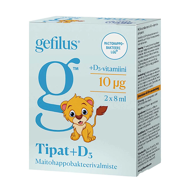 Молочнокислыми бактерии с витамином Д Gefilus Tipat + D3