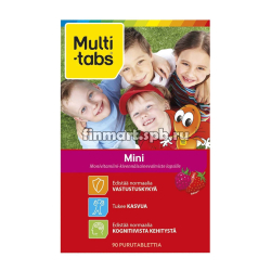 Поливитамины Multi-Tabs Mini (Мульти-табс мини клубника, малина) - 90 шт._1