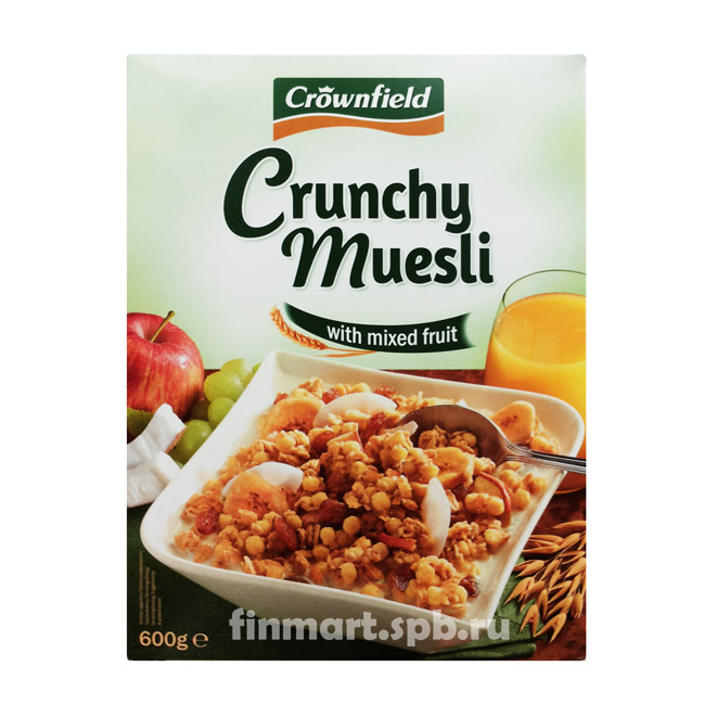Мюсли с смесью фруктов Crownfield Crunchy Muesli - 600 гр.