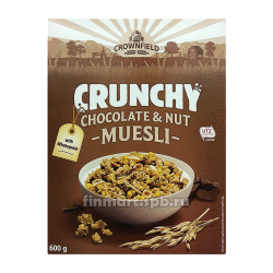 Мюсли с шоколадом и орехами Crownfield Crunchy chocolate&net muesli - 600 гр.