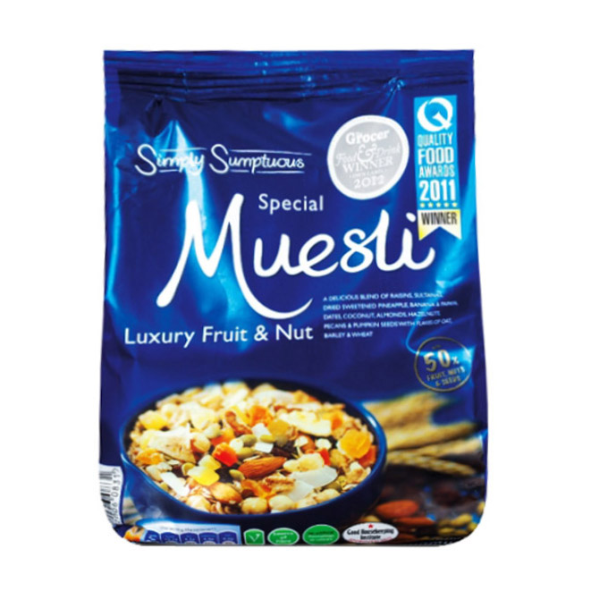 Мюсли с фруктами и орехами Simply Sumptuous - 750 гр.