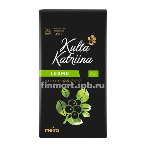 Кофе молотый Kulta Katriina Luomu (органический, обжарка 2) - 500 гр.