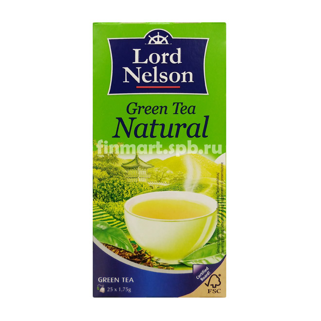 Зелёный чай Lord Nelson Natural - 25 пак.