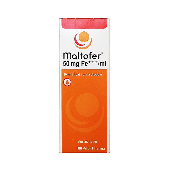Железосодержащий препарат Maltofer 50mg FE (Малтофер) - 30 мл.
