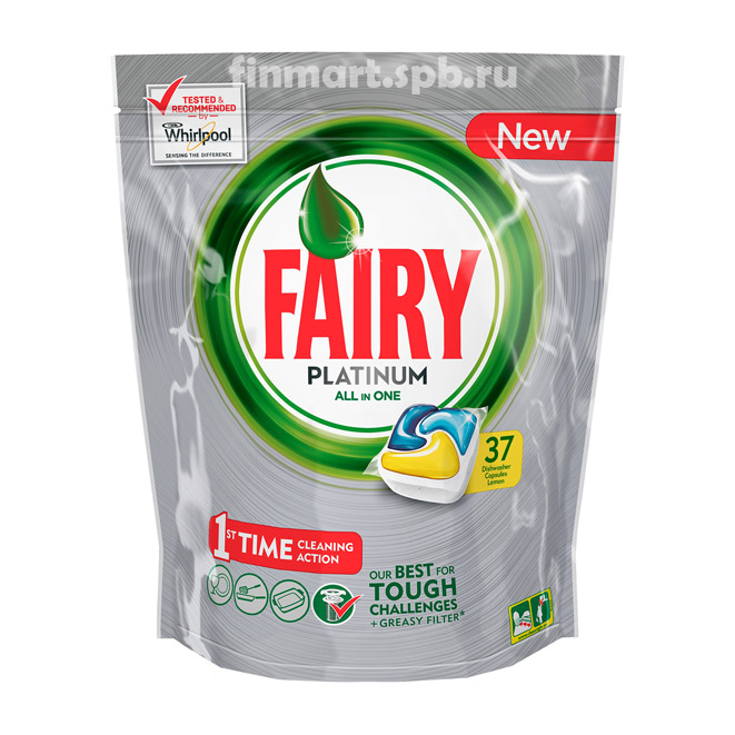 Таблетки для ПММ Fairy Platinum Lemon - 37 таб.